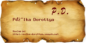 Pálka Dorottya névjegykártya